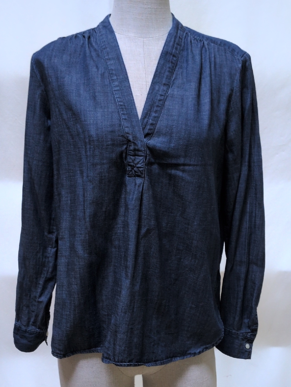 Gap Denim Popover Blouse